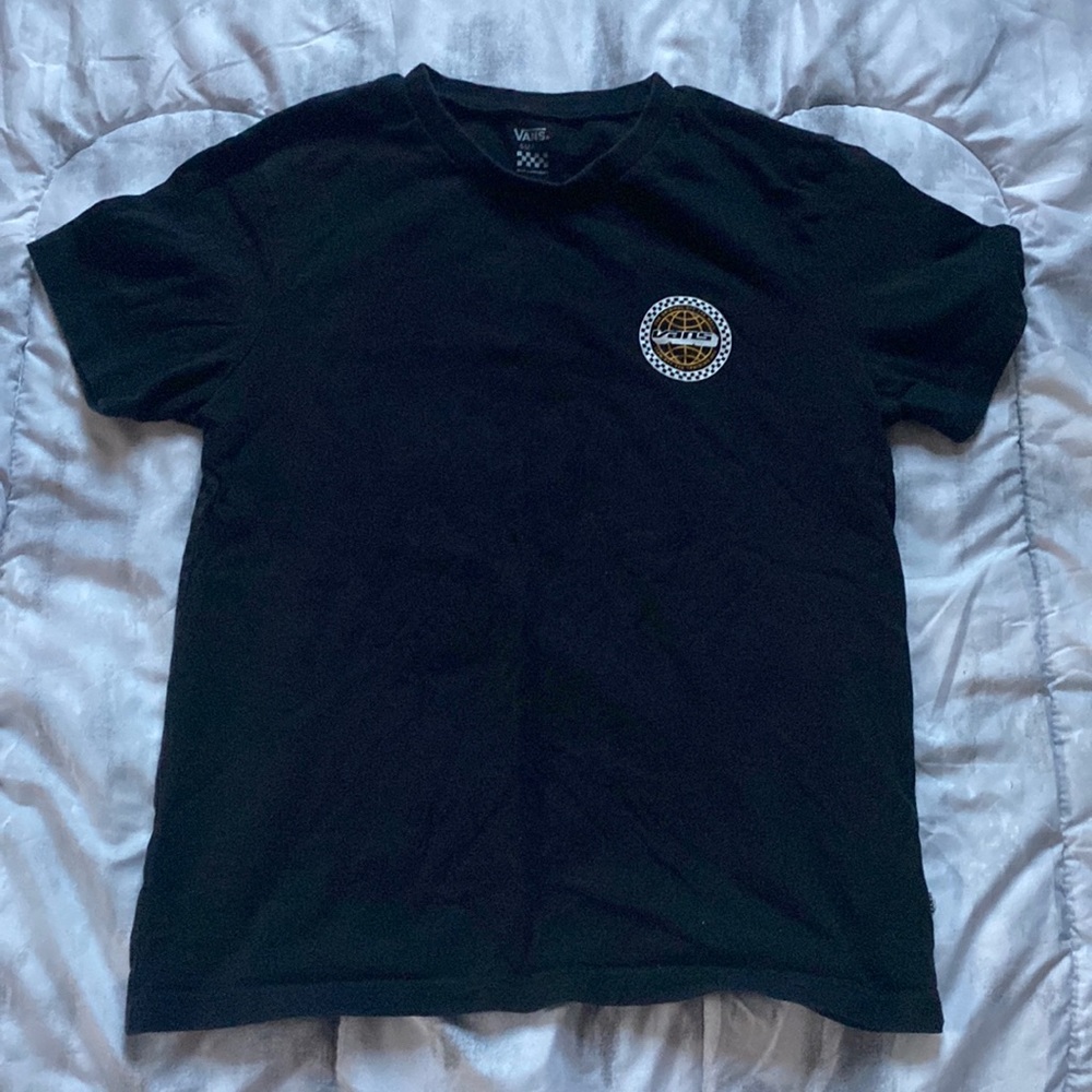 black womens vans crop tshirt size small